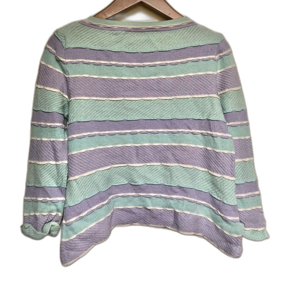 St. John Collection Marie Stripe Sweater Size Small - Picture 2 of 11
